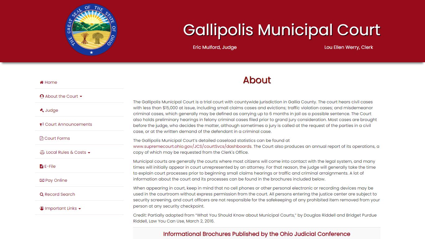 Gallipolis Municipal Court